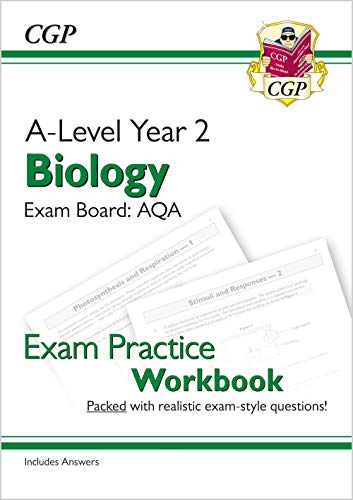 A-Level Biology: AQA Year 2 Exam Practice Workbook - includes Answers (CGP AQA A-Level Biology) von Coordination Group Publications Ltd (CGP)